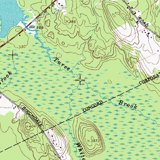 Topographic Map of White Brook, NH