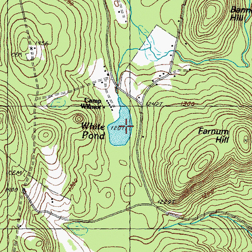 Topographic Map of White Pond, NH