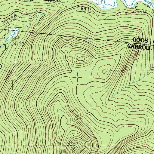 Topographic Map of Camp Trail, NH