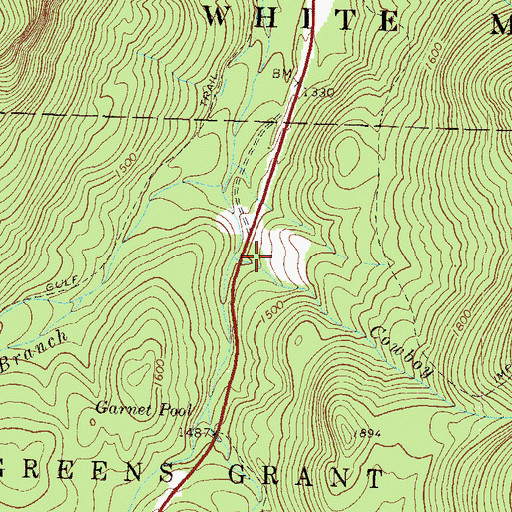 Topographic Map of Cowboy Brook, NH