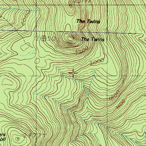 Topographic Map of Gemini Trail, NH