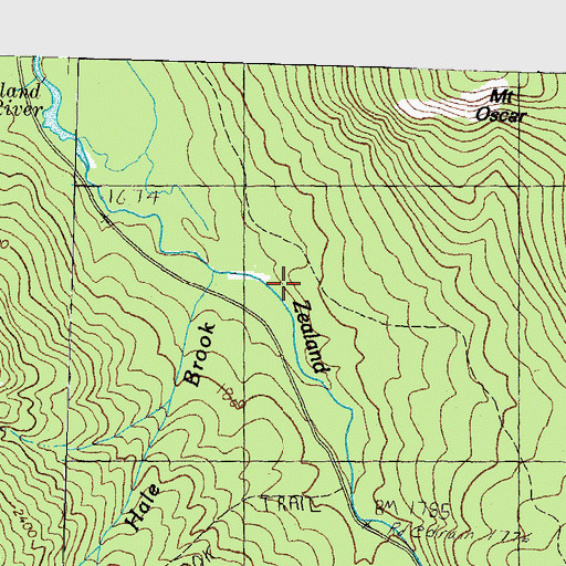 Topographic Map of Hale Brook, NH