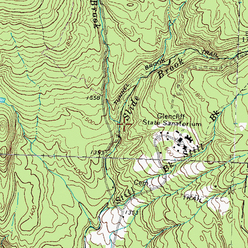 Topographic Map of Jeffers Brook, NH