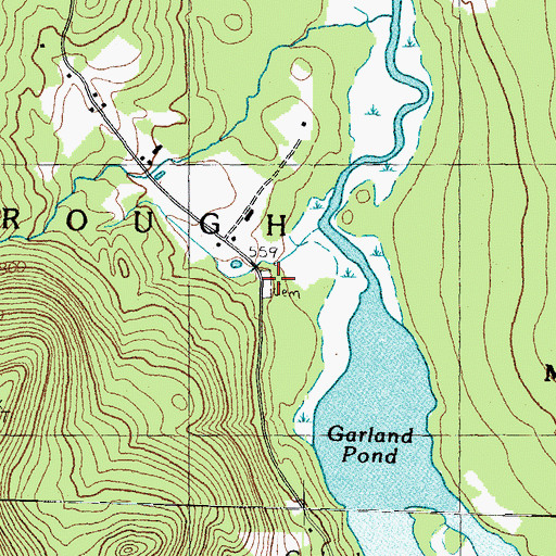 Topographic Map of Mason Cemetery, NH