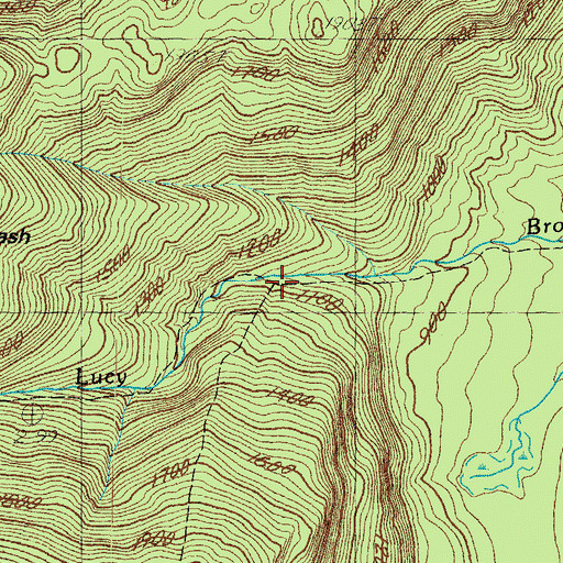 Topographic Map of Moat Mountain Trail, NH