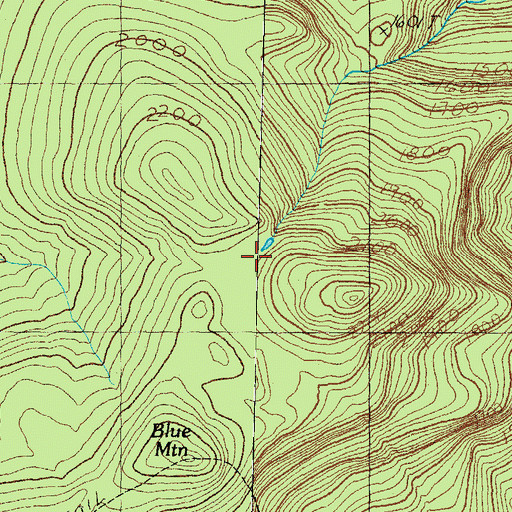 Topographic Map of Moose Pond, NH