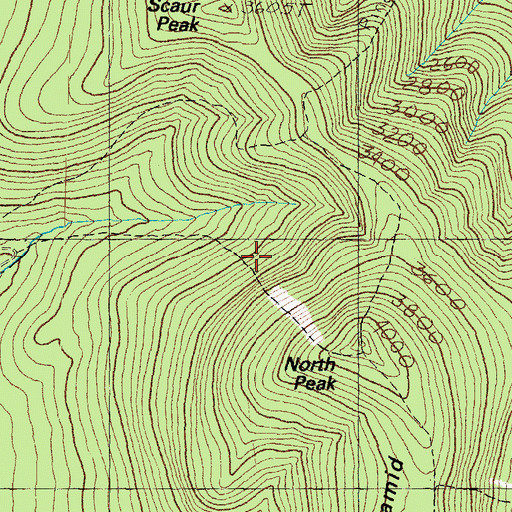 Topographic Map of North Slide, NH