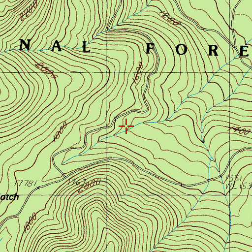 Topographic Map of Passaconaway Trail, NH