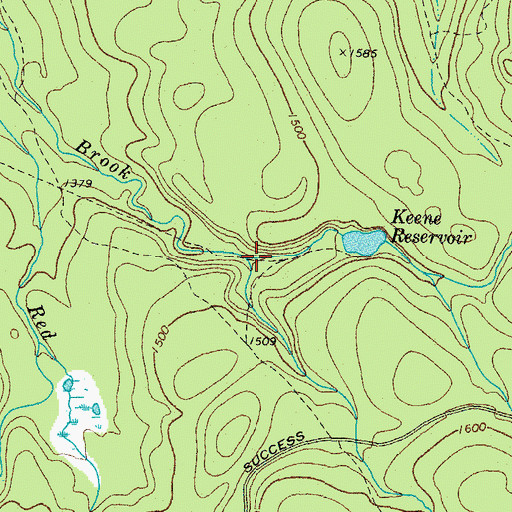 Topographic Map of South Branch Horne Brook, NH