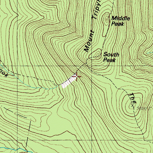 Topographic Map of South Slide, NH