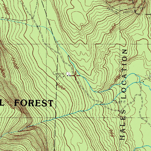 Topographic Map of Thompson Falls, NH