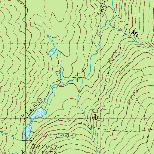 Topographic Map of Zealand Trail, NH