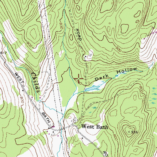 Topographic Map of Town of Bath, NH