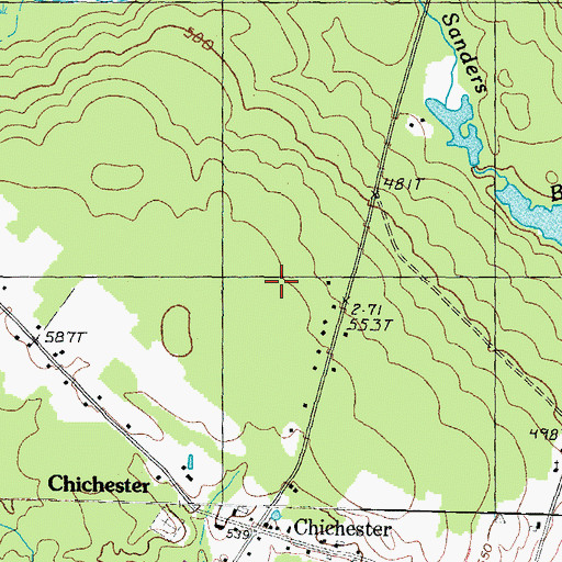 Topographic Map of Town of Chichester, NH