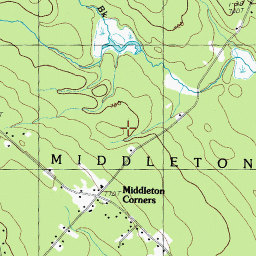 Topographic Map of Town of Middleton, NH