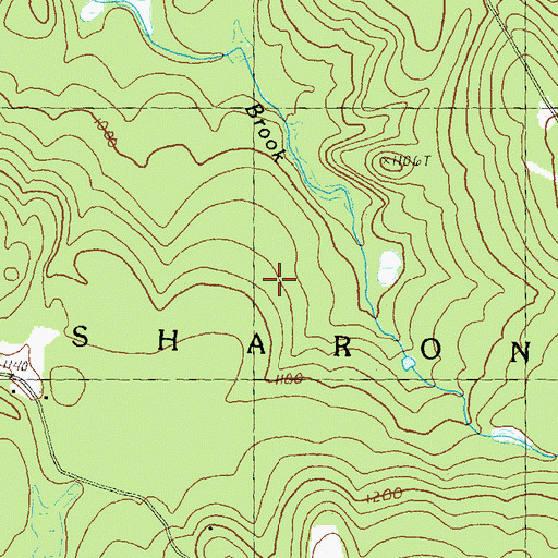 Topographic Map of Town of Sharon, NH