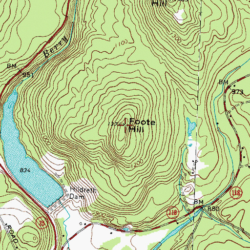 Topographic Map of Town of Warren, NH