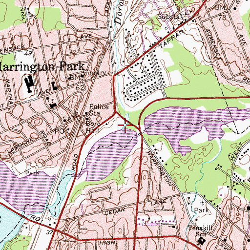 Topographic Map of Dorotockeys Run, NJ