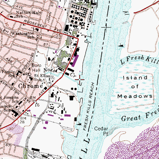 Topographic Map of Noes Creek, NJ