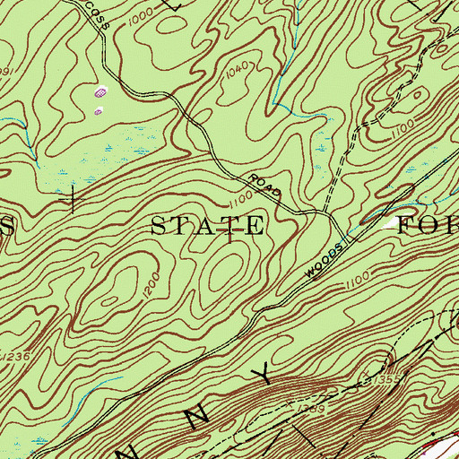 Topographic Map of Stokes State Forest, NJ
