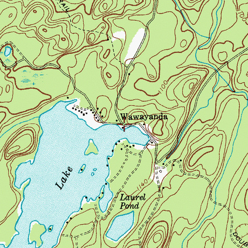 Topographic Map of Wawayanda, NJ