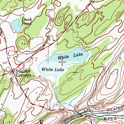 Topographic Map of White Lake, NJ