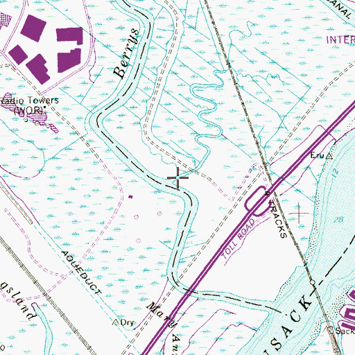 Topographic Map of Fish Creek, NJ