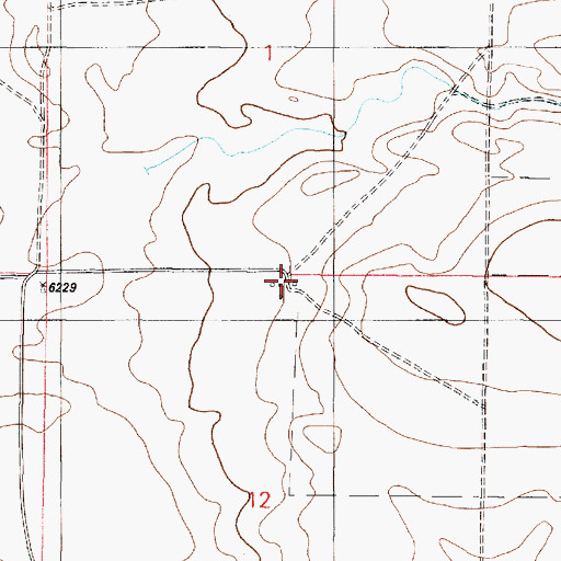 Topographic Map of Abrahm Ranch, NM