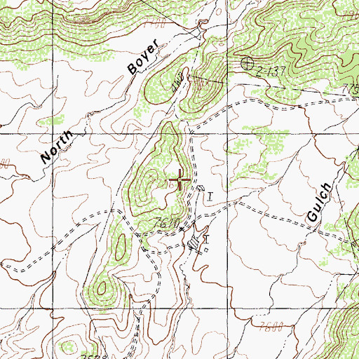 Topographic Map of Gonzales Ranch, NM