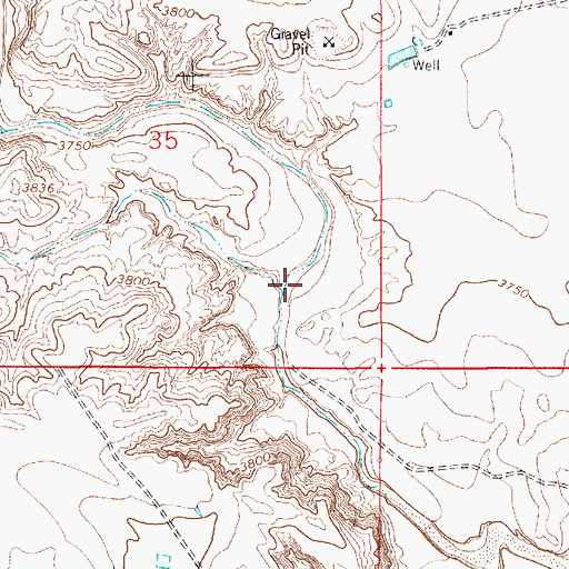 Topographic Map of Hackberry Draw, NM
