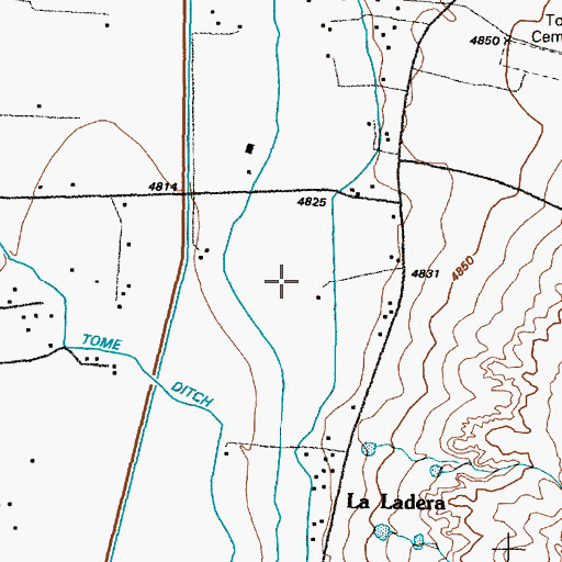 Topographic Map of La Constancia Ditch, NM
