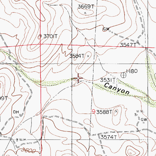 Topographic Map of Rain Spring Draw, NM