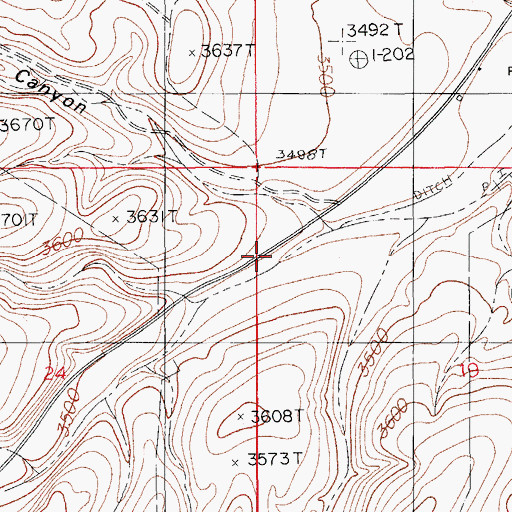 Topographic Map of Schoolhouse Canyon, NM