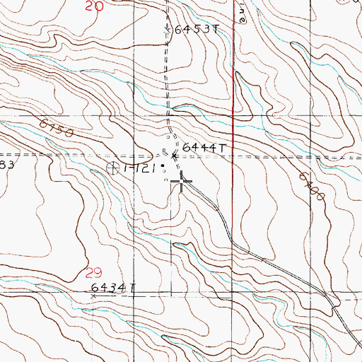 Topographic Map of Van Scoyk Ranch, NM