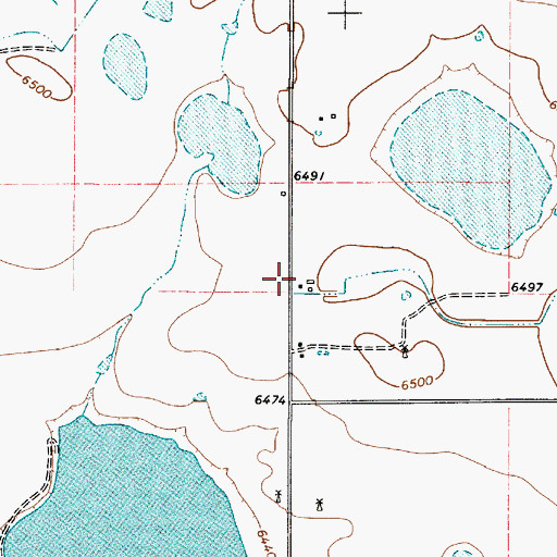 Topographic Map of Las Vegas National Wildlife Refuge, NM