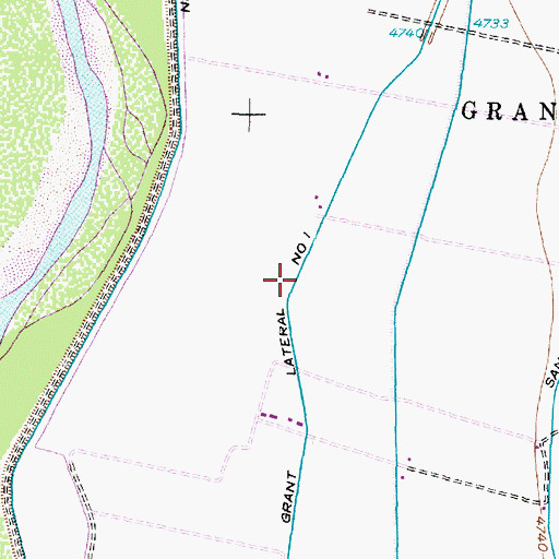 Topographic Map of Belen Grant Lateral Number One, NM