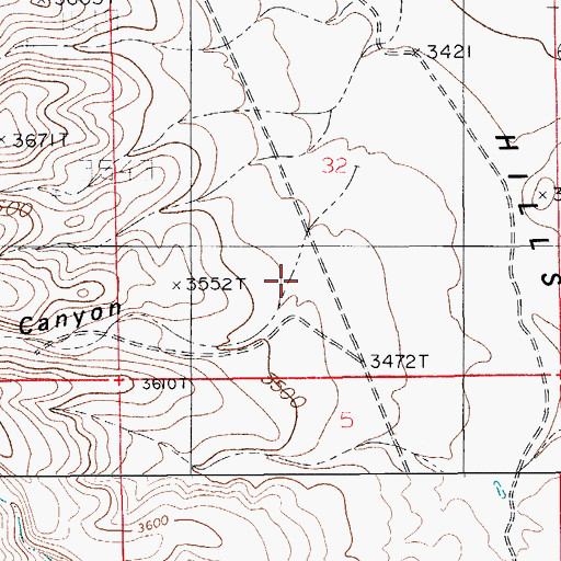 Topographic Map of Maverick Canyon, NM