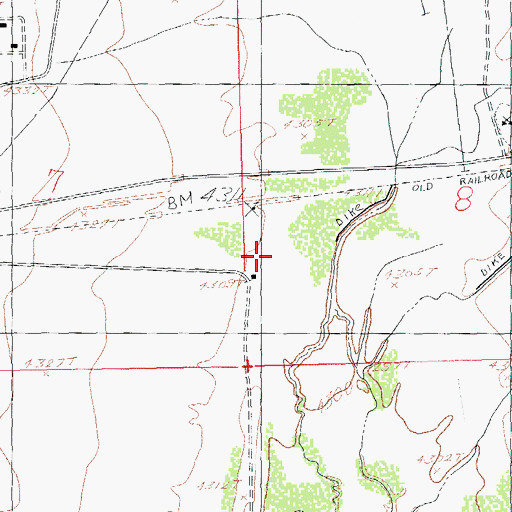 Topographic Map of White Place, NM