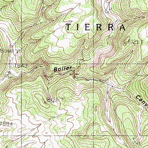 Topographic Map of North Prong, NM