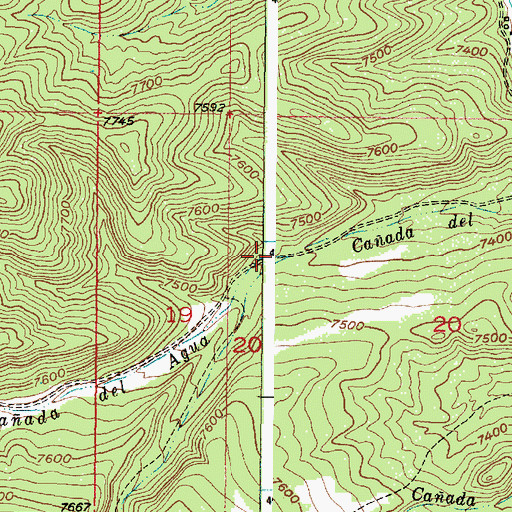 Topographic Map of Caada de la Jarita, NM