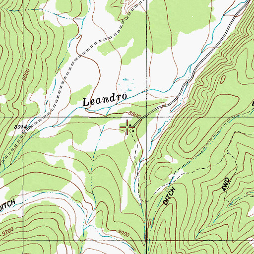 Topographic Map of Cressmer Lodge, NM
