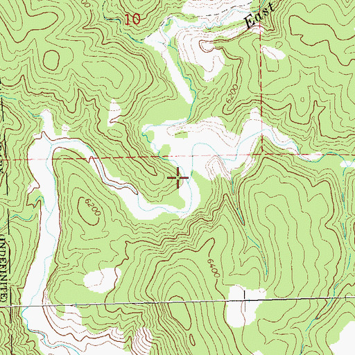 Topographic Map of Diamond Creek, NM