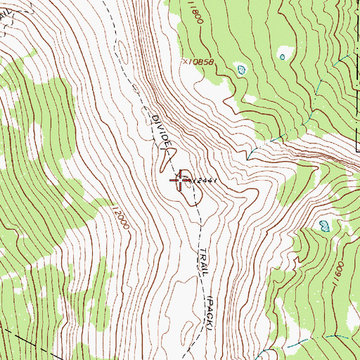 Topographic Map of Divide Trail, NM