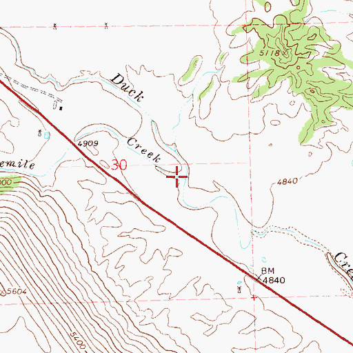 Topographic Map of Fivemile Creek, NM