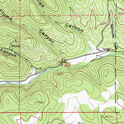 Topographic Map of Flume Canyon, NM