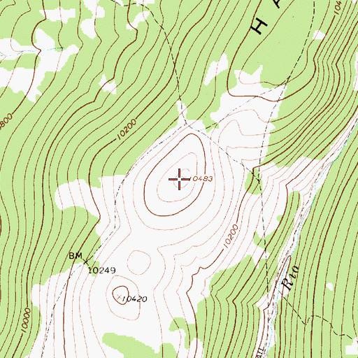 Topographic Map of Hamilton Mesa, NM