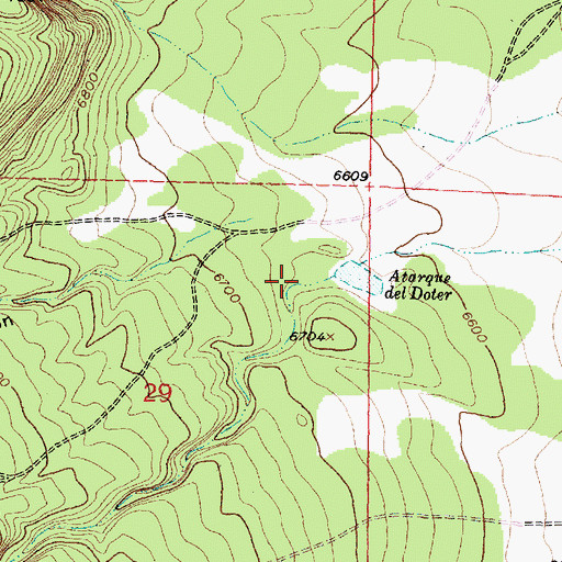 Topographic Map of Jose Ignacio Canyon, NM