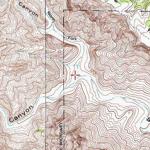 Topographic Map of North Fork Big Canyon, NM