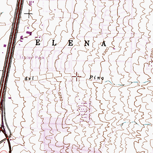 Topographic Map of Pino Canyon, NM