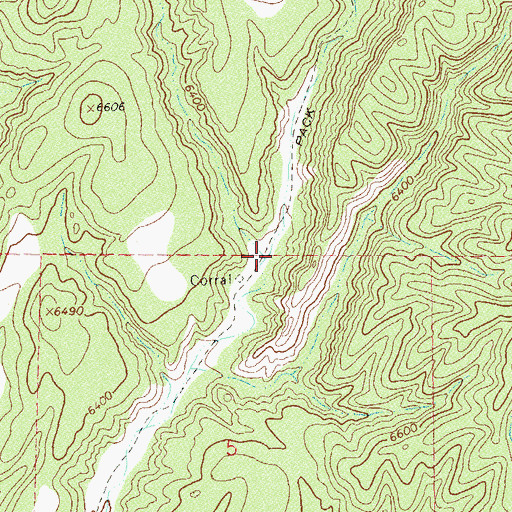 Topographic Map of Railroad Canyon, NM
